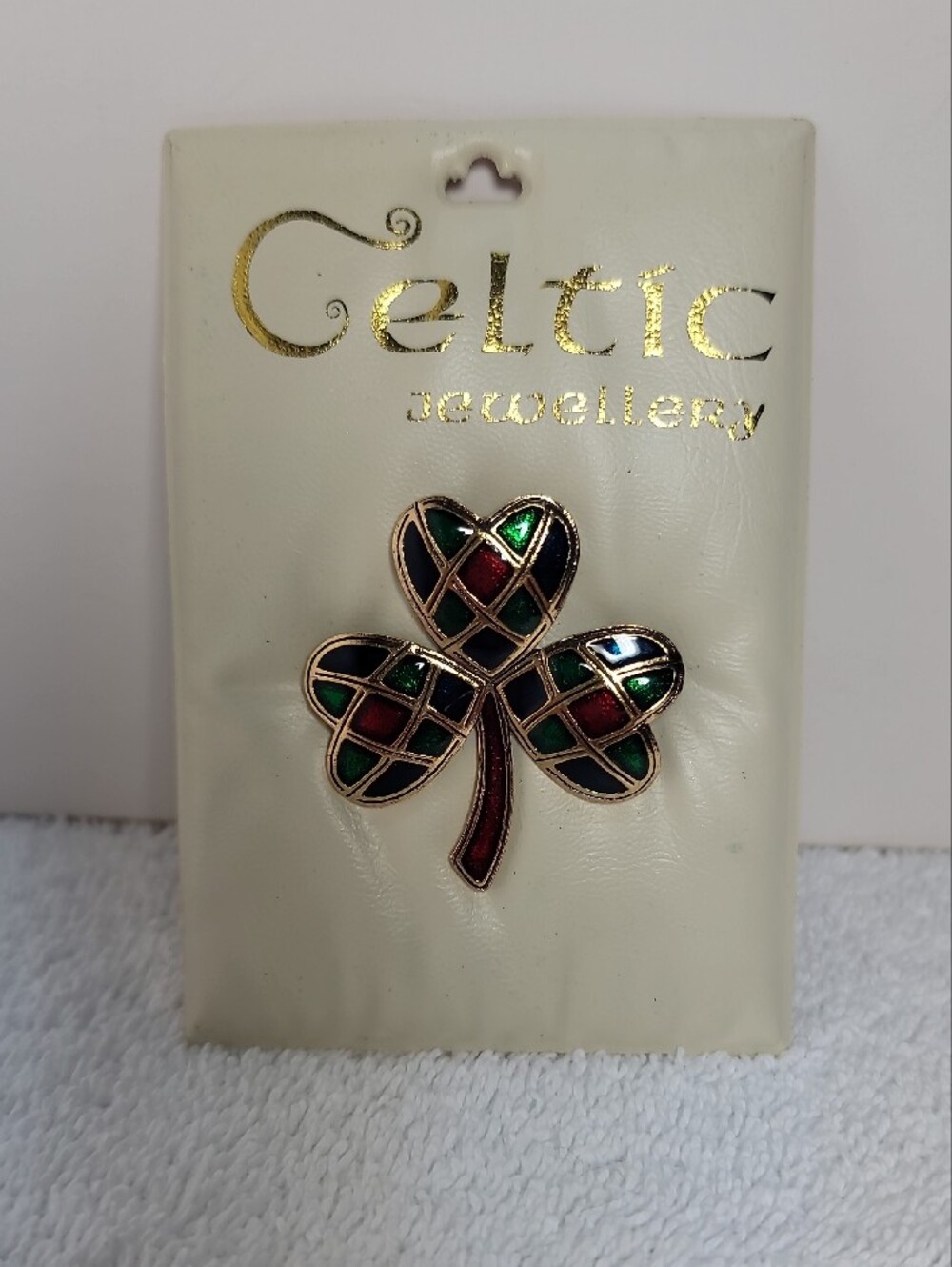 Multicolor Shamrock Brooch - Soldor - Picture 2 of 6